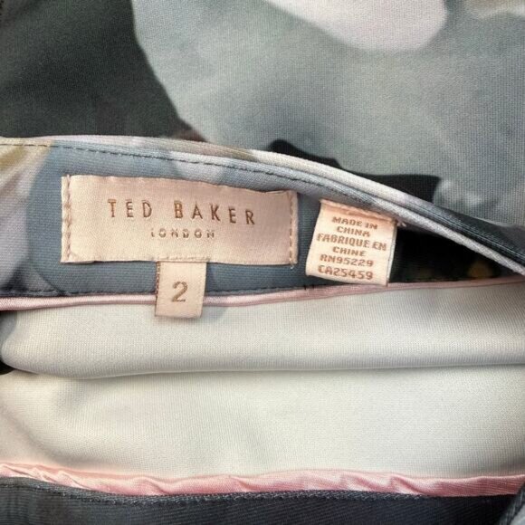 Ted Baker Laylie Chelsea Print Pencil Skirt 6 - Picture 4 of 7